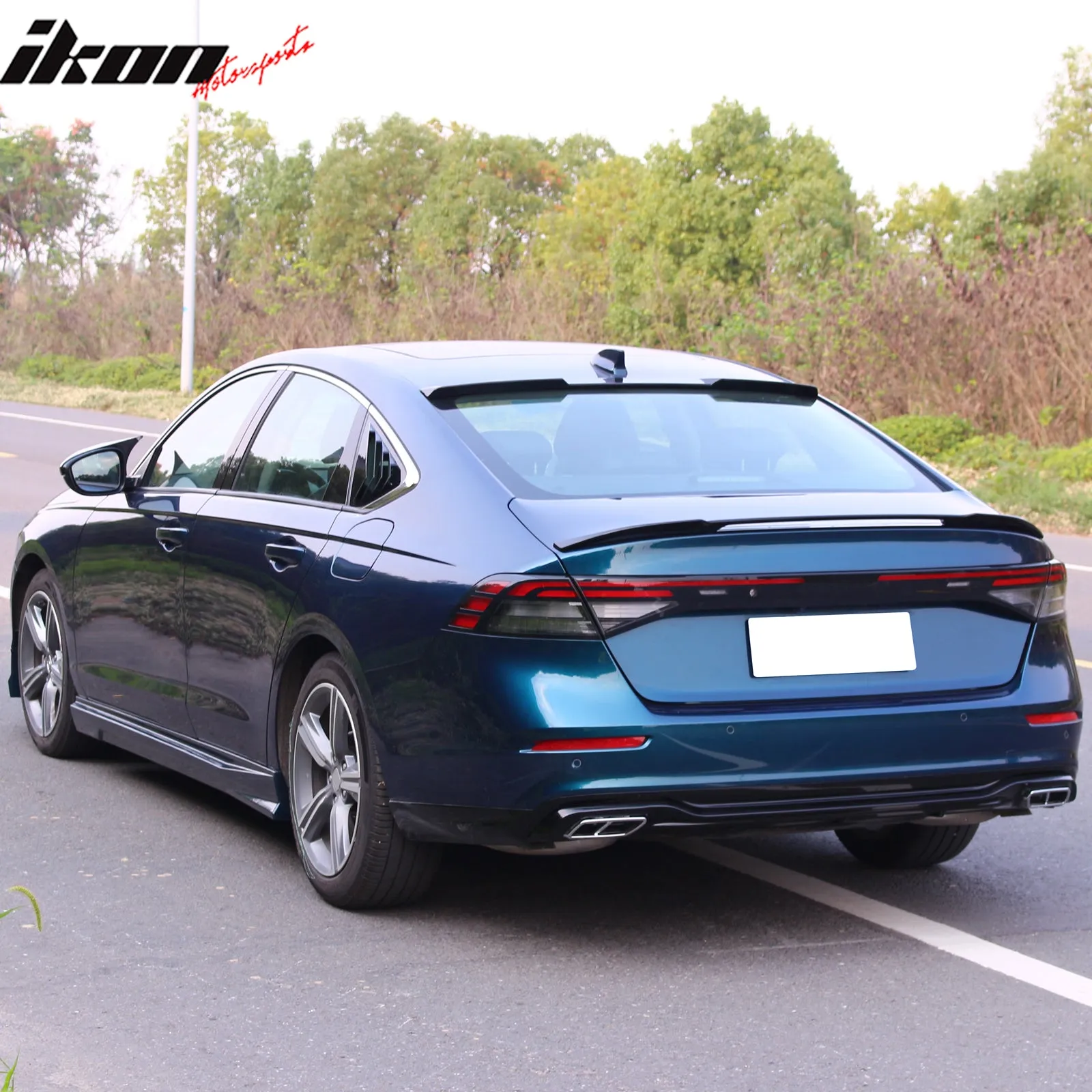2023-2025 Honda Accord IKON Style Trunk Spoiler Wing Gloss Black ABS