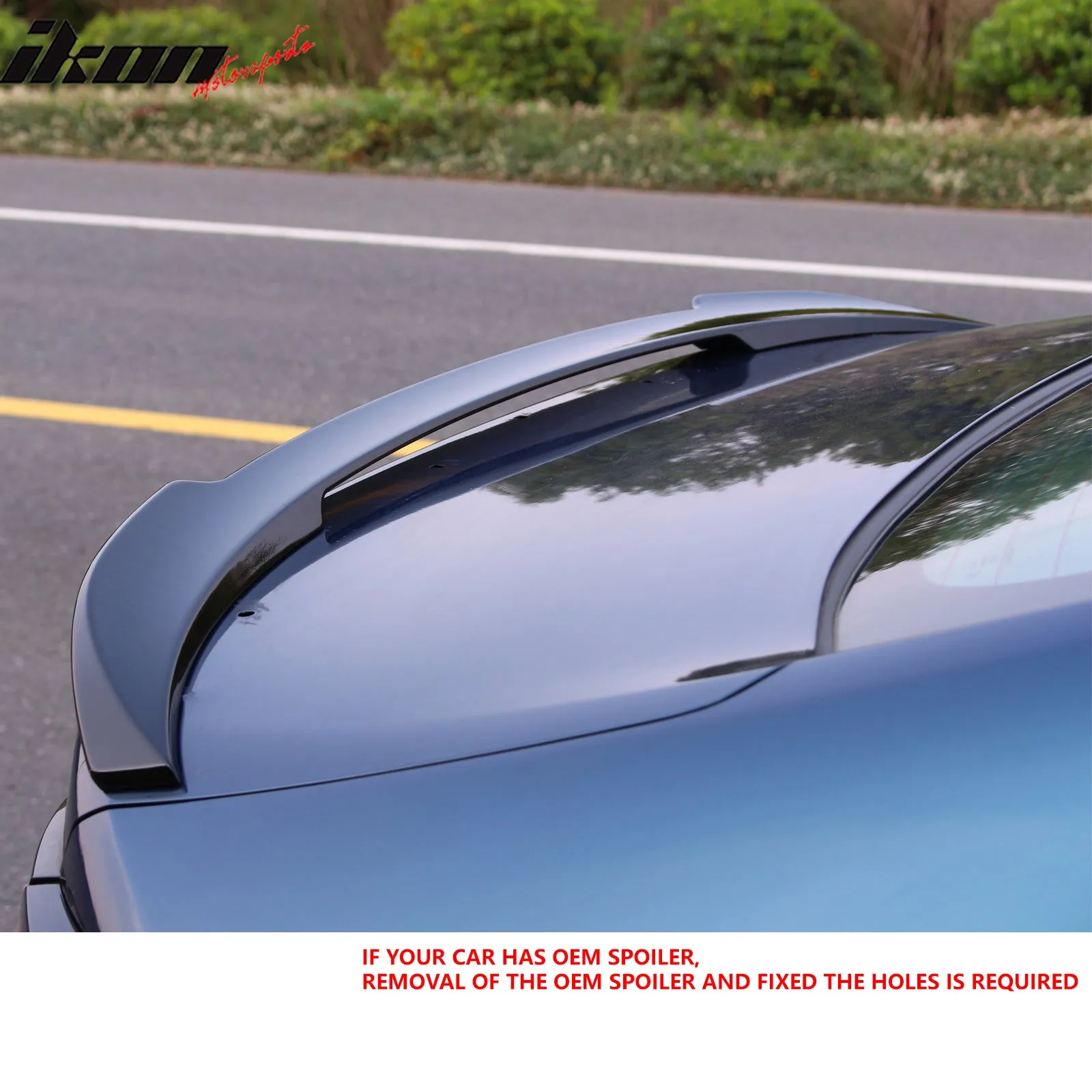 2023-2025 Honda Accord IKON Style Trunk Spoiler Wing Gloss Black ABS