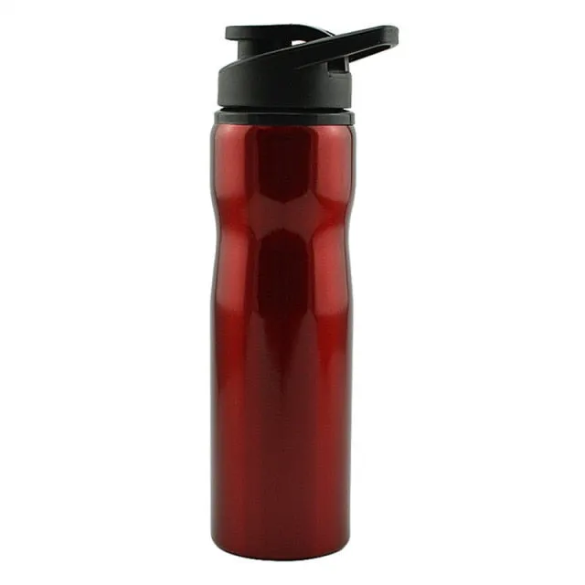 750ML bpa-free stainless steel Sports outdoor Mountaineering kettle with baking print portable my water bottle with handle Lid