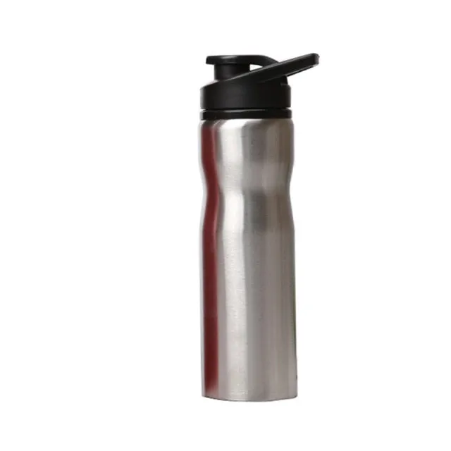 750ML bpa-free stainless steel Sports outdoor Mountaineering kettle with baking print portable my water bottle with handle Lid