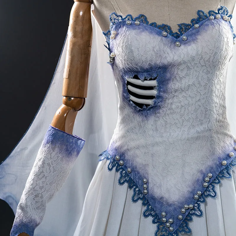 Corpse Bride Corpse Emily Bride Halloween Cosplay Costume B Edition