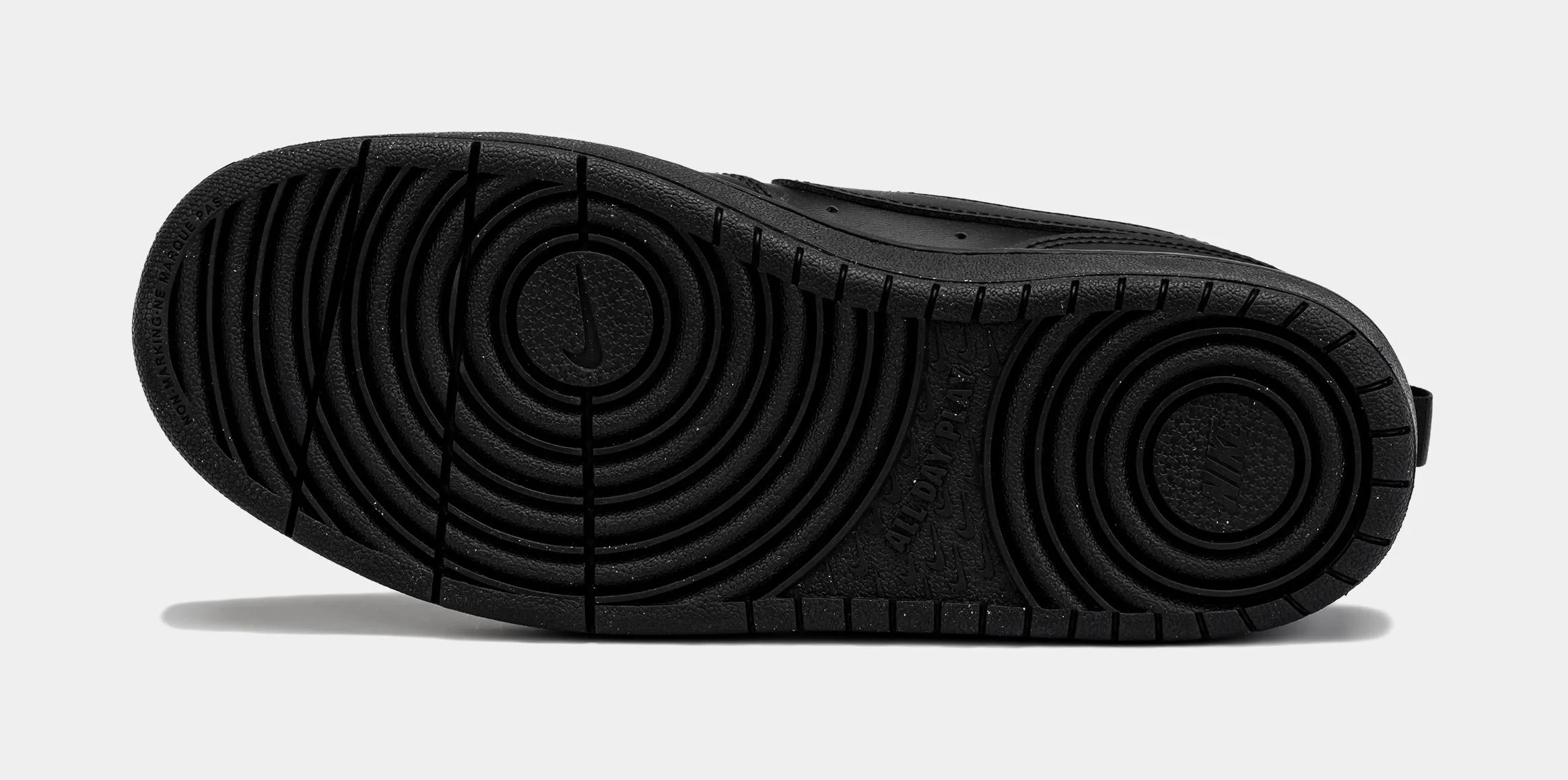 Court Borough Low Recraft Grade School Lifestyle Shoes (Black)