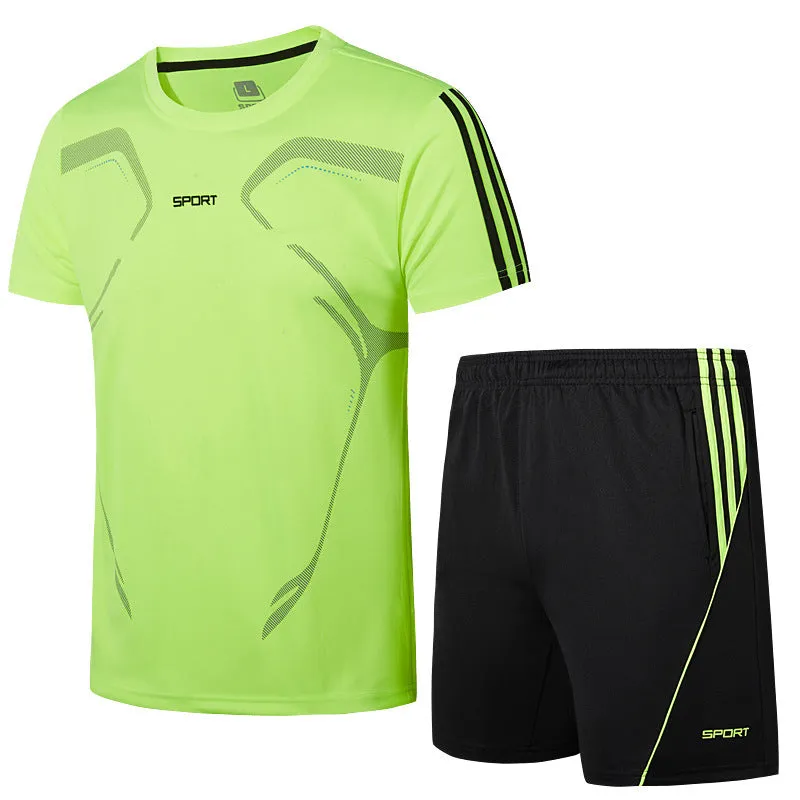 Fitness Quick Drying Climbing Sport Shirt&Shorts Set