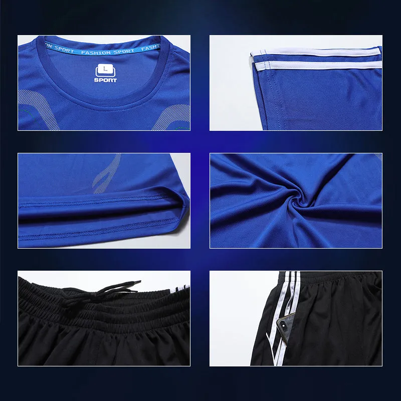 Fitness Quick Drying Climbing Sport Shirt&Shorts Set