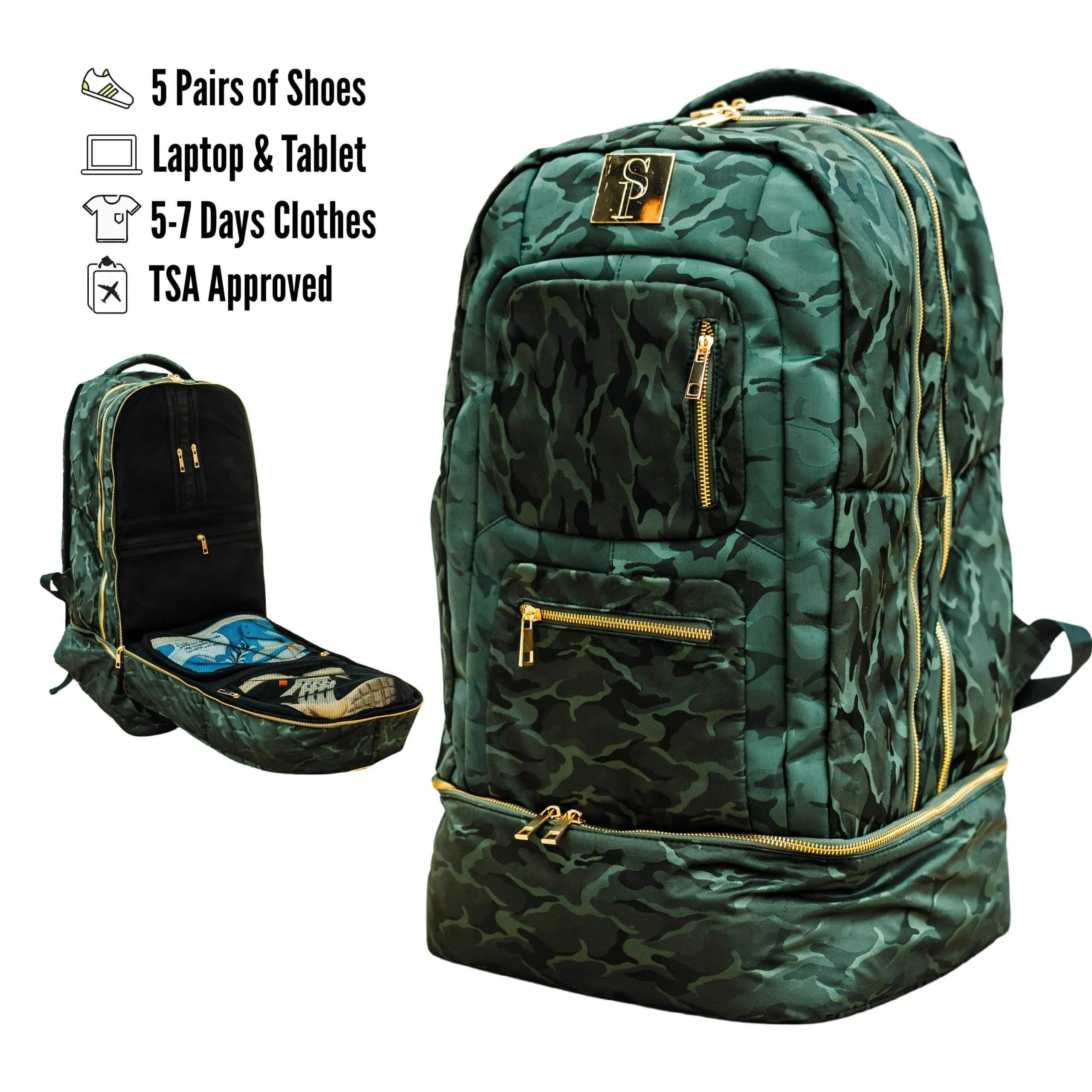 Green Camo Carryon Design (BLACK FRIDAY SALE)
