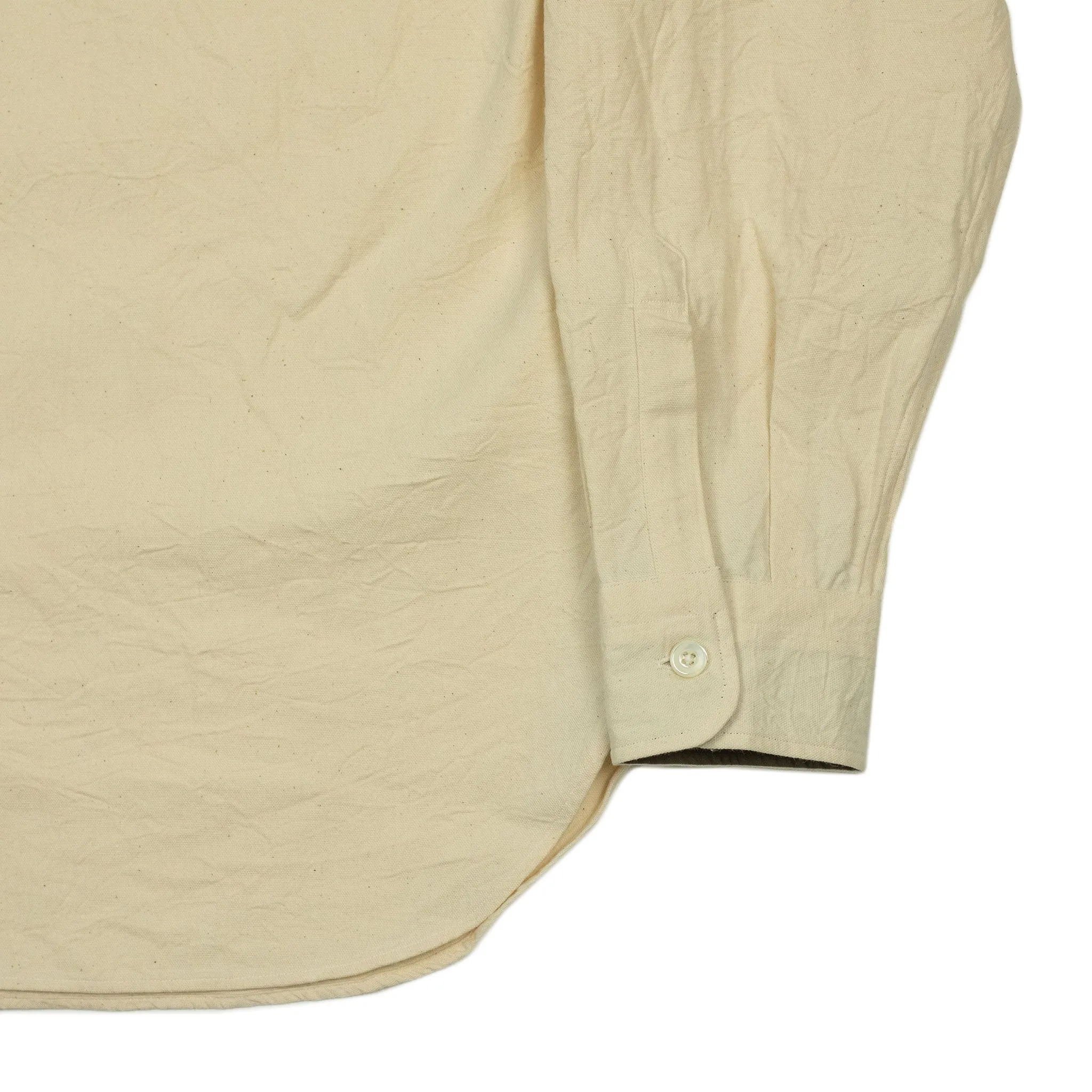 Hike shirt in washed natural cotton oxford