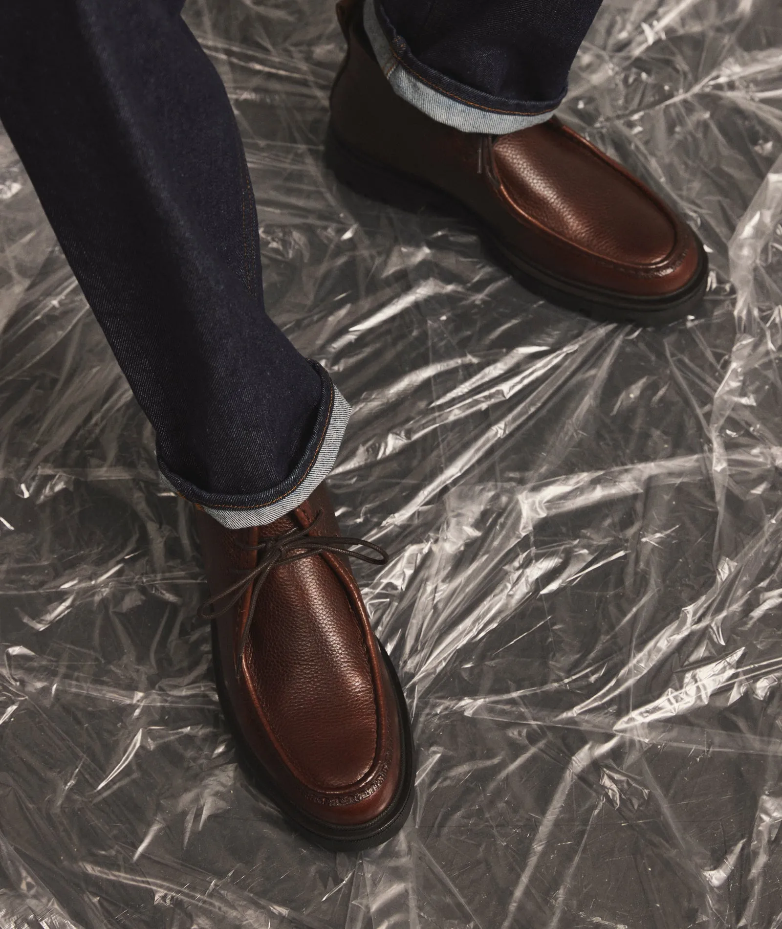 Minnesota Mid - Brown Tumbled Leather