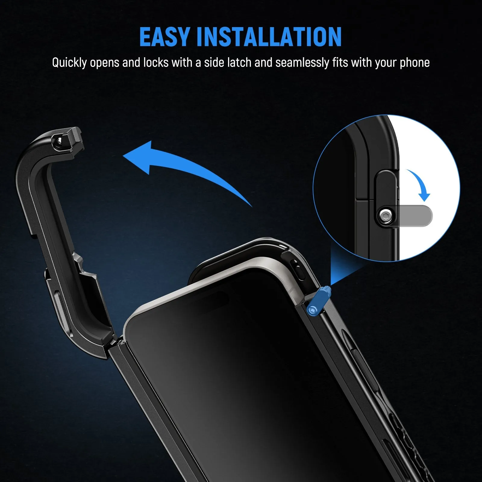 NEEWER PA044 PA045B 2nd Generation Phone Cage Kit for iPhone 15 Pro Max