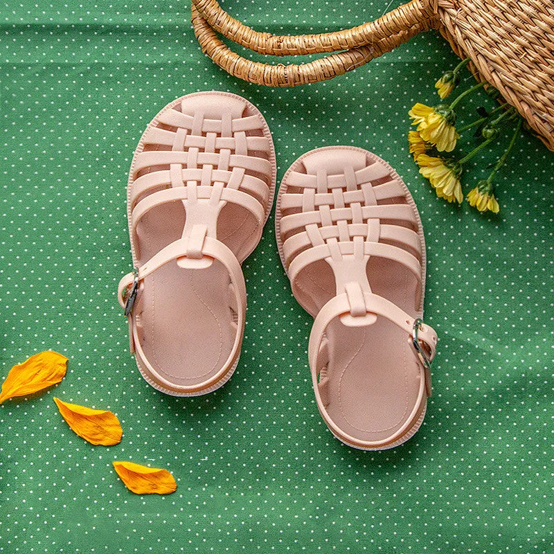 New Summer Children's Princess Children's Soft-Soled Baby Baotou Princess Shoes