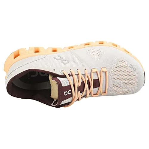 ON Cloud Womens CloudX Running Shoes Silver Almond