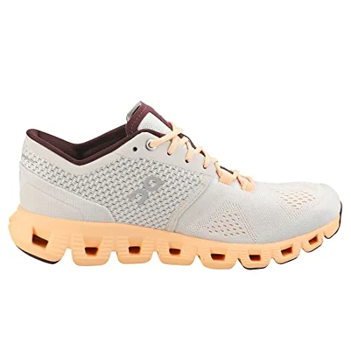 ON Cloud Womens CloudX Running Shoes Silver Almond