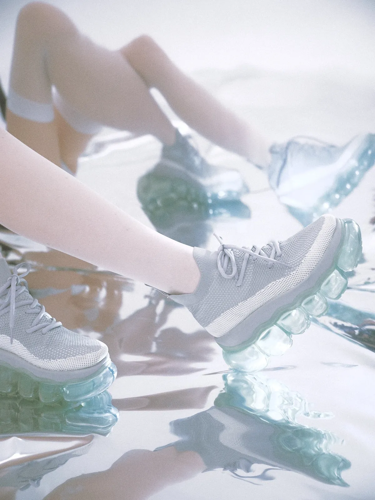"Jewelry" High Shoes / IceGray