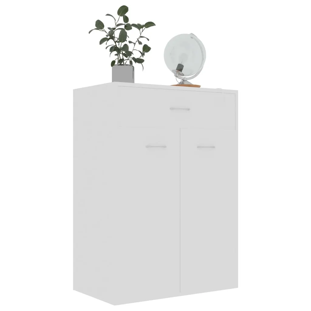 Shoe Cabinet White 60x35x84 cm Engineered Wood