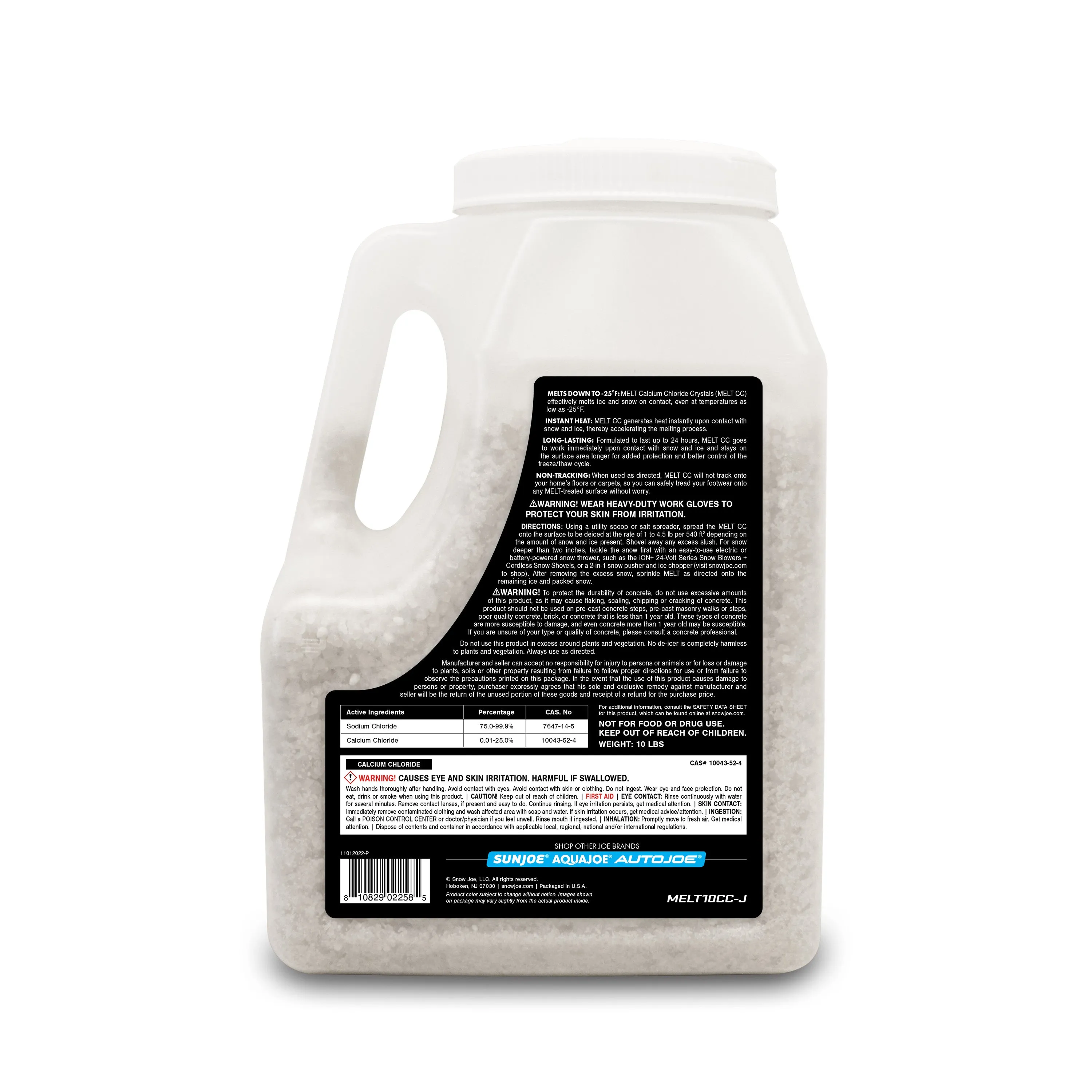 Snow Joe MELT10CC-J Calcium Chloride Crystals Ice Melter | 10-Lbs.