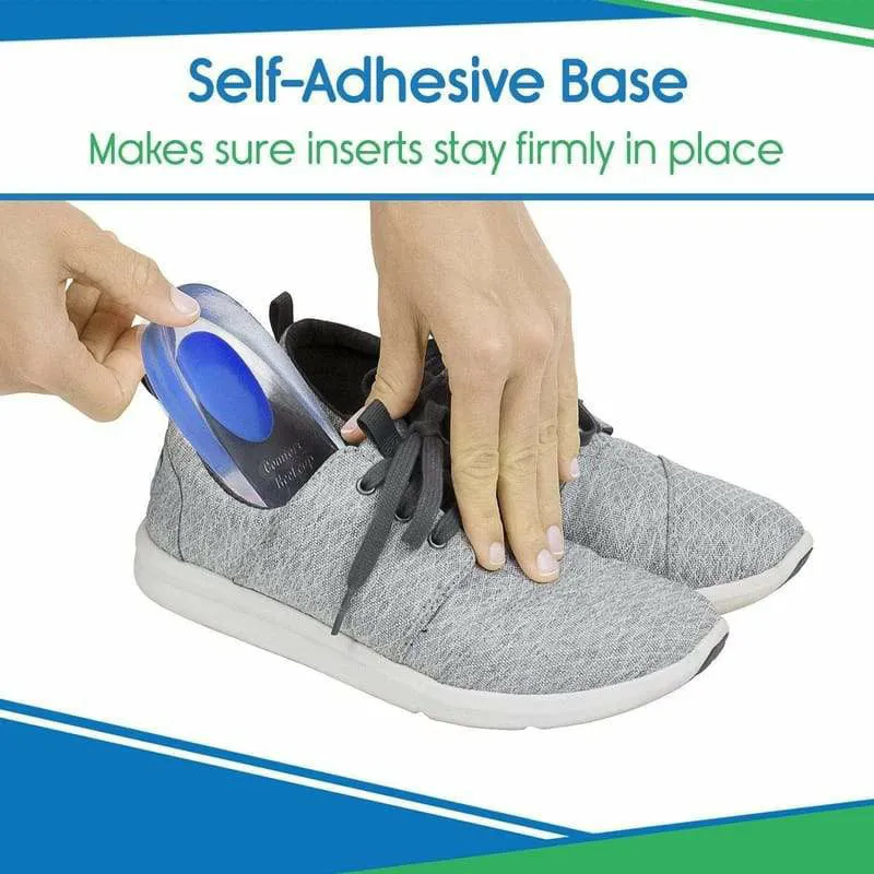 Vive Health Silicone Heel Cups, Pack of 3