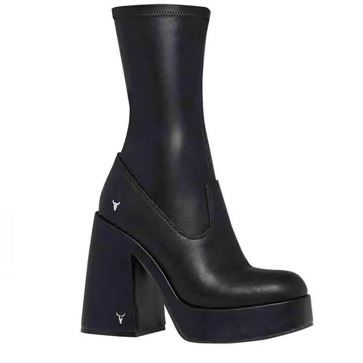 WINDSOR SMITH HIDDEN BLACK BOOTS