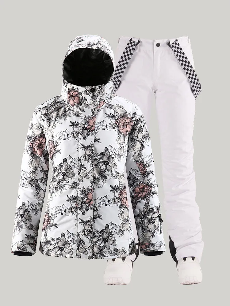 Women's Winter New Ski Suit Windproof And Waterproof Quilted Warm Outdoor Mountaineering Snowboard Snow Suit