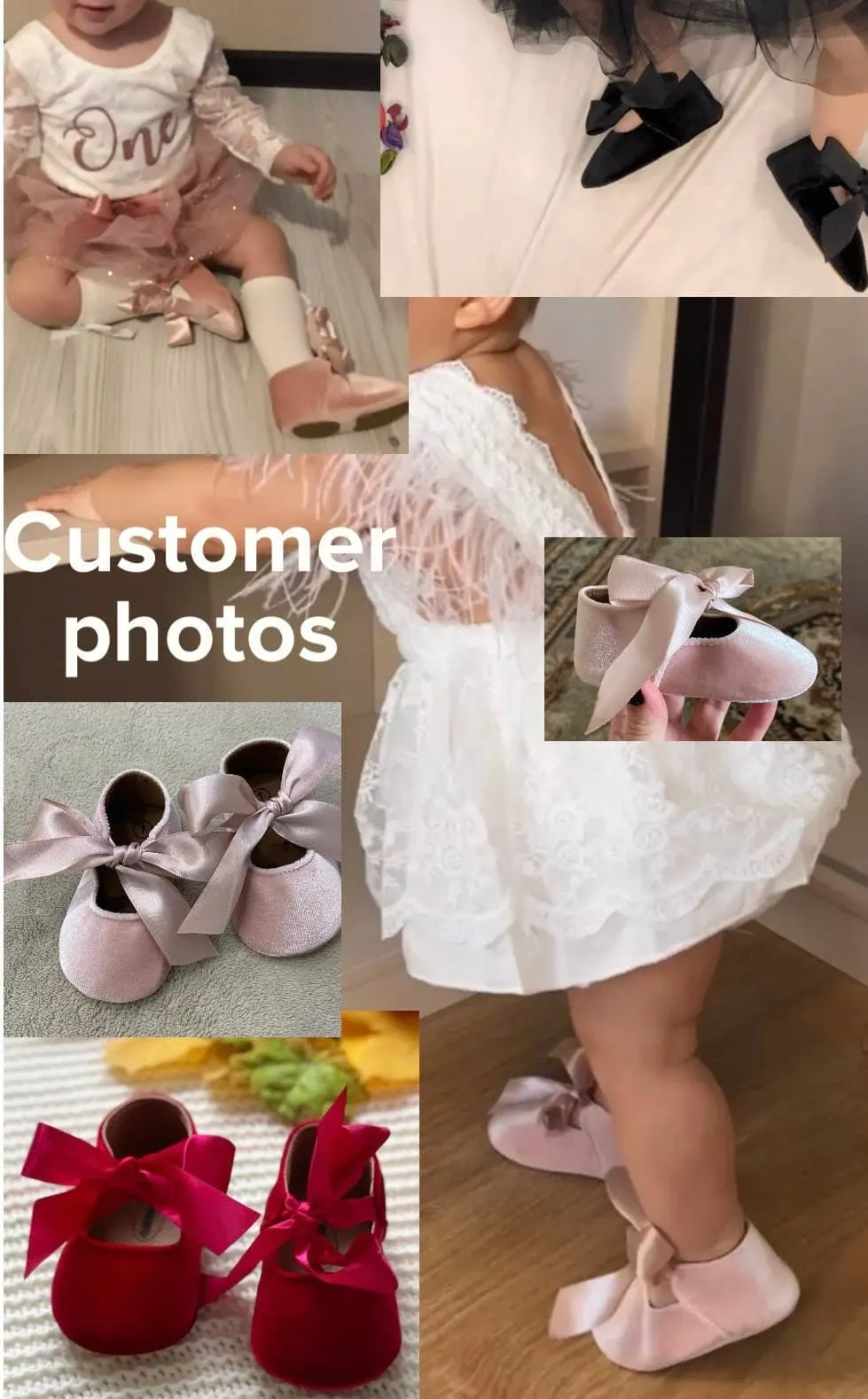 Zina - Baby Girl Princess Velvet Bowknot Shoes
